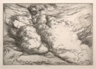 He Maketh the Clouds His Chariot, by Ernest Haskell, 1910