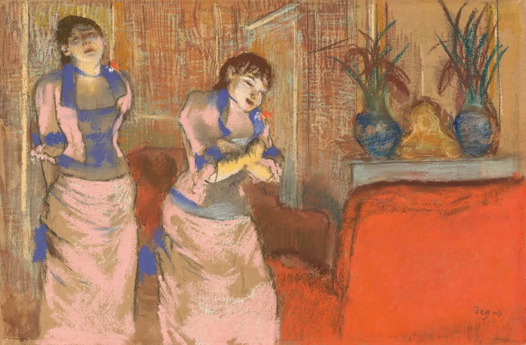 Two Women, by Edgar Degas, pastel, 1879