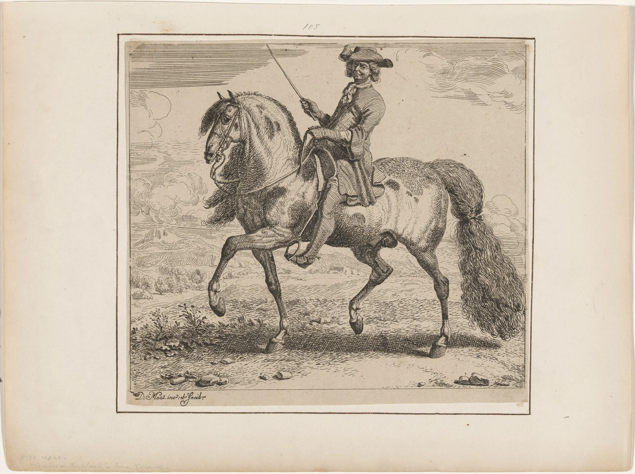 Cavalier on Horseback, detail