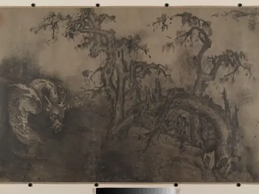 元　佚名　 陳容　僞款　雲行雨施圖　卷|Dragon and Landscape, by After Chen Rong