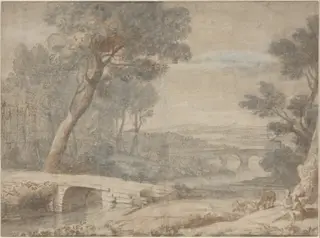 The Rest on the Flight into Egypt, by after Claude Lorrain