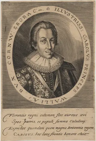 Charles I as Prince of Wales, by after Crispijn de Passe I