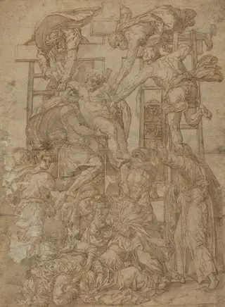 Descent from the Cross, by after Daniele Ricciarelli