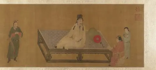 明/清   佚名   倣宋徽宗   明皇訓儲圖摹本   卷|Copy of Tang Ming Huang Instructing the Prince