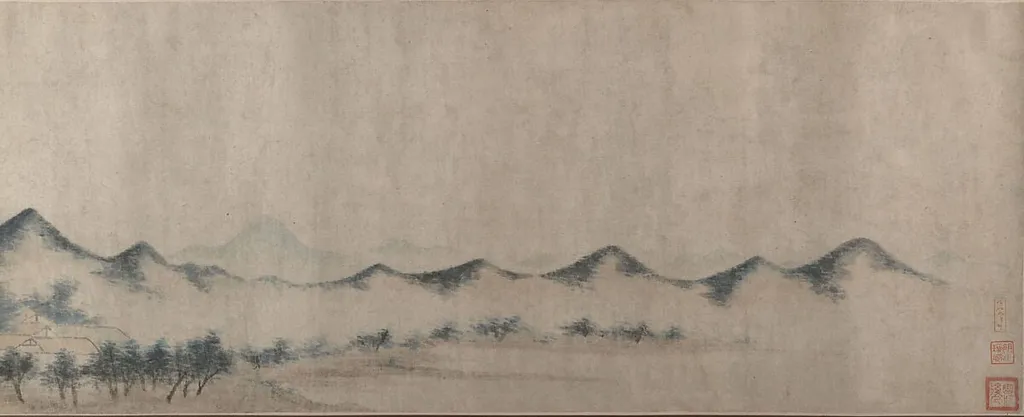 明/清 佚名 仿方從義 巢雲圖 卷|Landscape, by After Fang Congyi, ink, 1639
