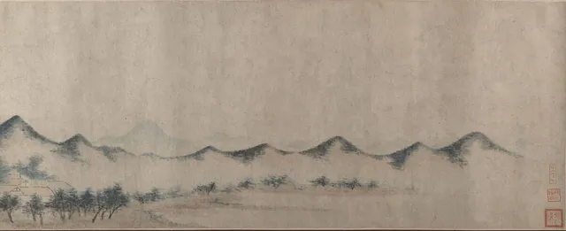 明/清　佚名　仿方從義　巢雲圖　卷|Landscape