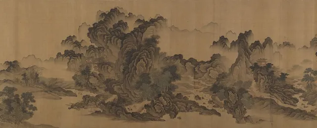 清 佚名 倣郭熙 溪山無盡圖 卷|Streams and Mountains Without End