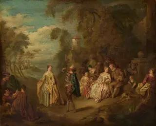 Fête Champêtre, by After Jean Baptiste Joseph Pater