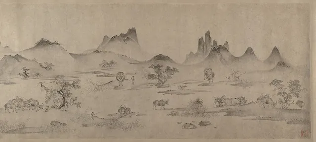 宋/元   佚名   百牛圖   卷|One hundred water buffalo