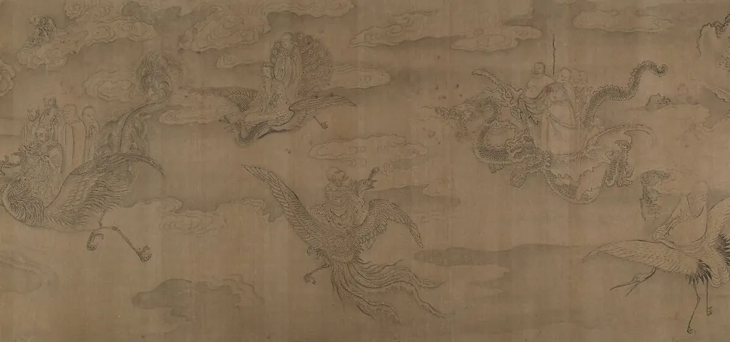 Untitled, by After Li Gonglin, ink, 1639