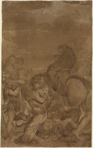 The Conversion of Saint Paul, by after Lodovico Carracci
