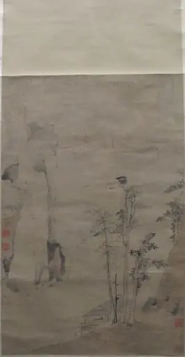 清 佚名 舊傳陸治 秋林圖 軸|An Autumnal Grove, by After Lu Zhi