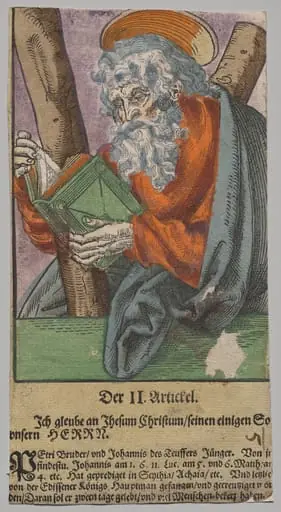 Andrew from Christ, the Apostles, and Saint Paul, by After Lucas Cranach the Elder