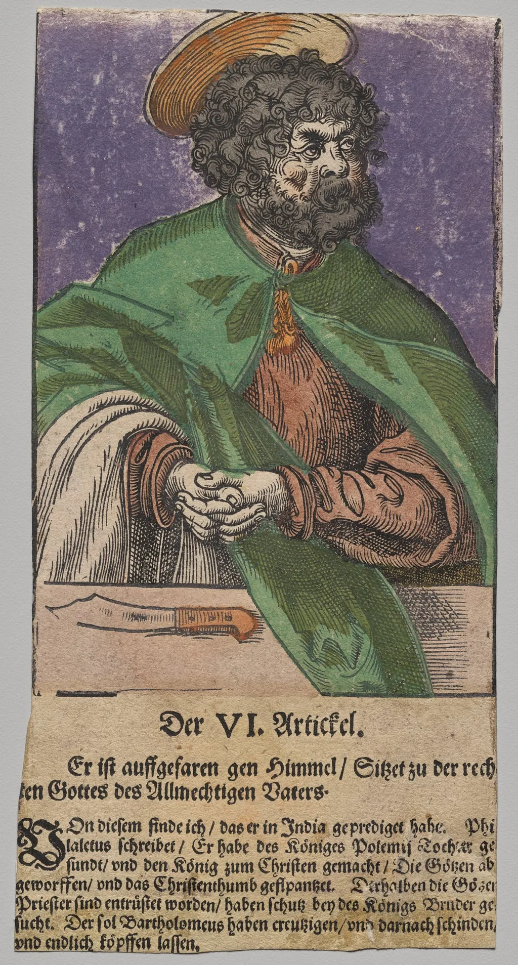 Bartholomew from Christ, the Apostles, and Saint Paul, by After Lucas Cranach the Elder
