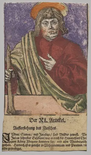 Jude from Christ, the Apostles, and Saint Paul, by After Lucas Cranach the Elder
