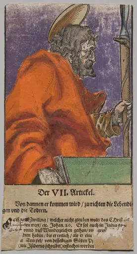 Thomas from Christ, the Apostles, and Saint Paul, by After Lucas Cranach the Elder