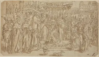 Coronation of the Emperor, by after Maarten de Vos