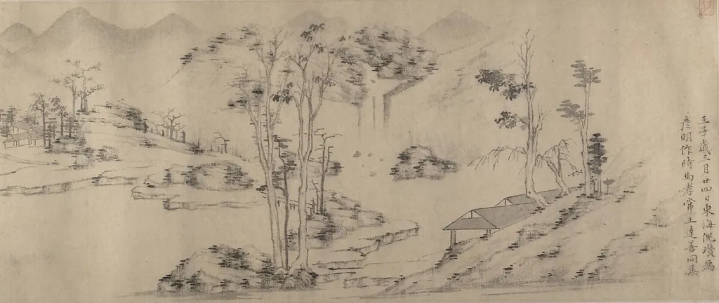 Untitled, by After Ni Zan, paint, 1639