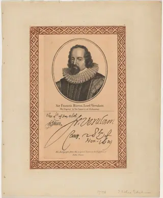 Sir Francis Bacon, Lord Verulam