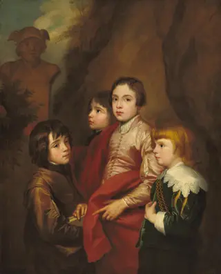 Group of Four Boys, by after Sir Anthony van Dyck, 1650