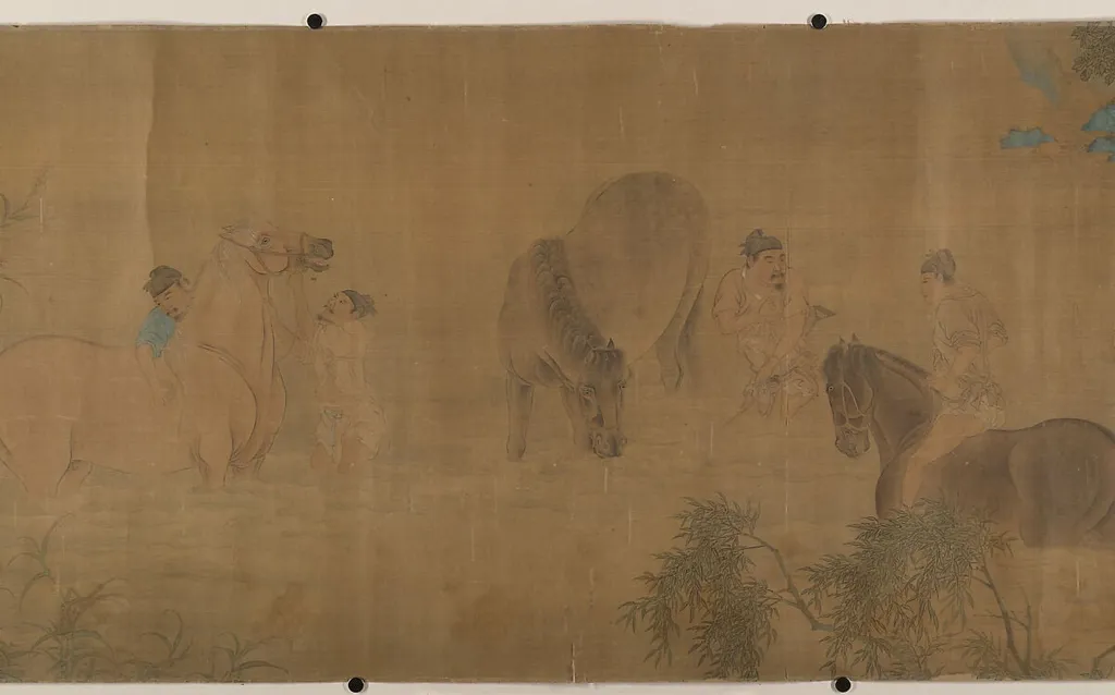 Untitled, by After Zhao Mengfu, ink, 1309