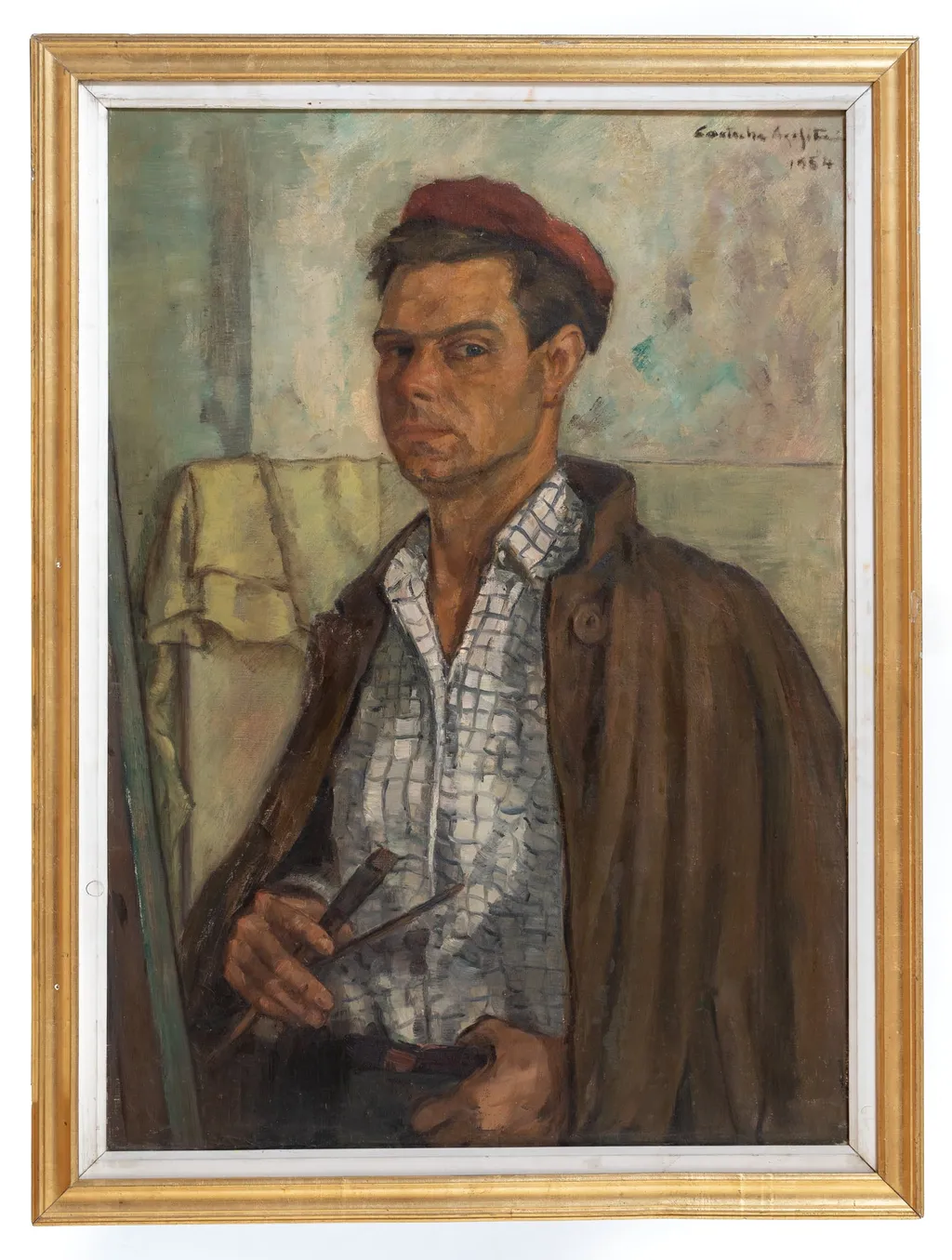 Autoportret, by Agafiței Costache, 1955