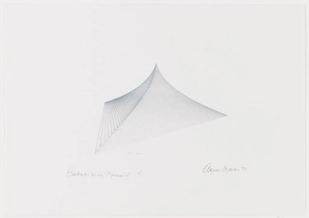 Untitled, by Agnes Denes, ink, 1992