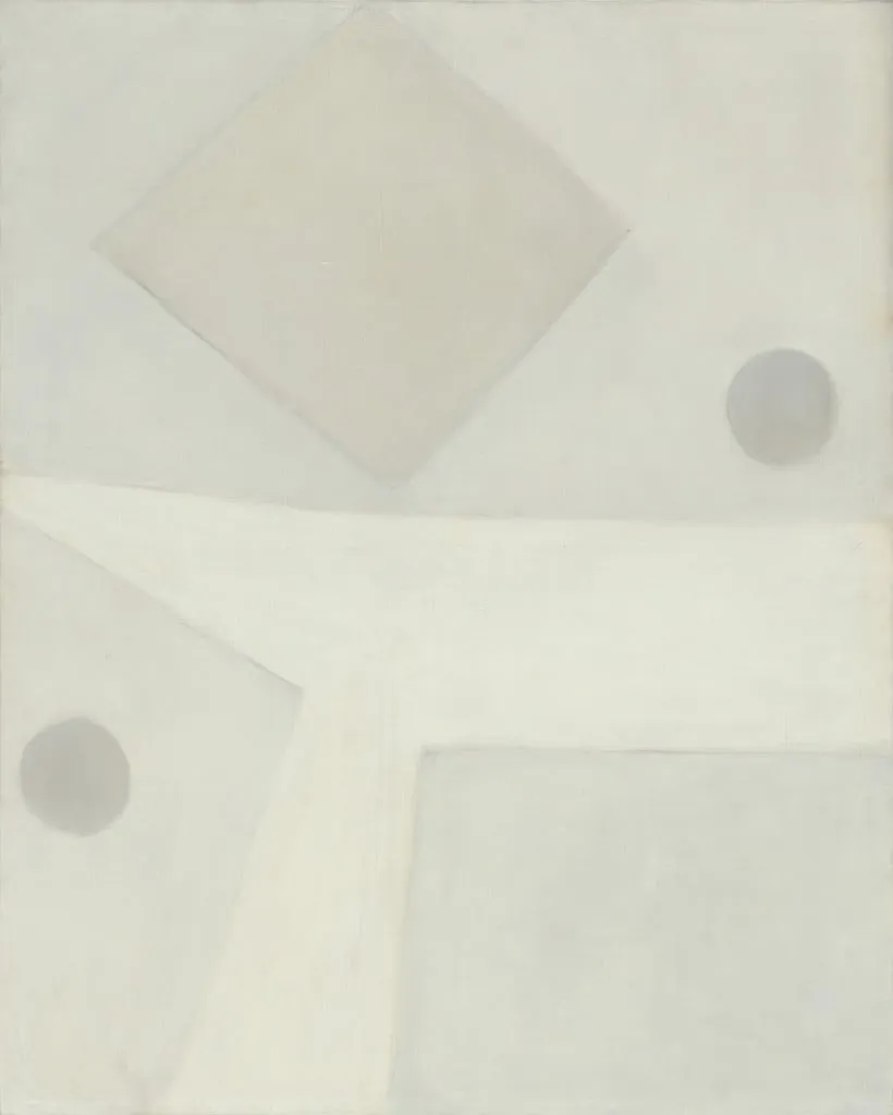 Untitled, by Agnes Martin, oil, 1957