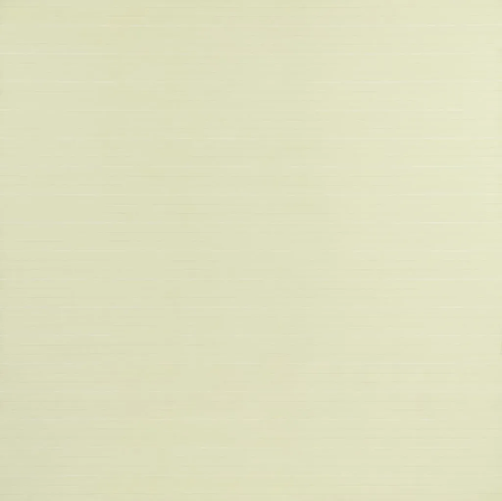 Untitled, by Agnes Martin, acrylic, 1966