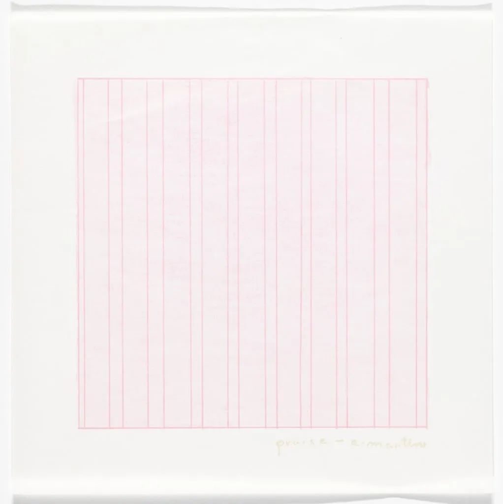Untitled, by Agnes Martin, 1976