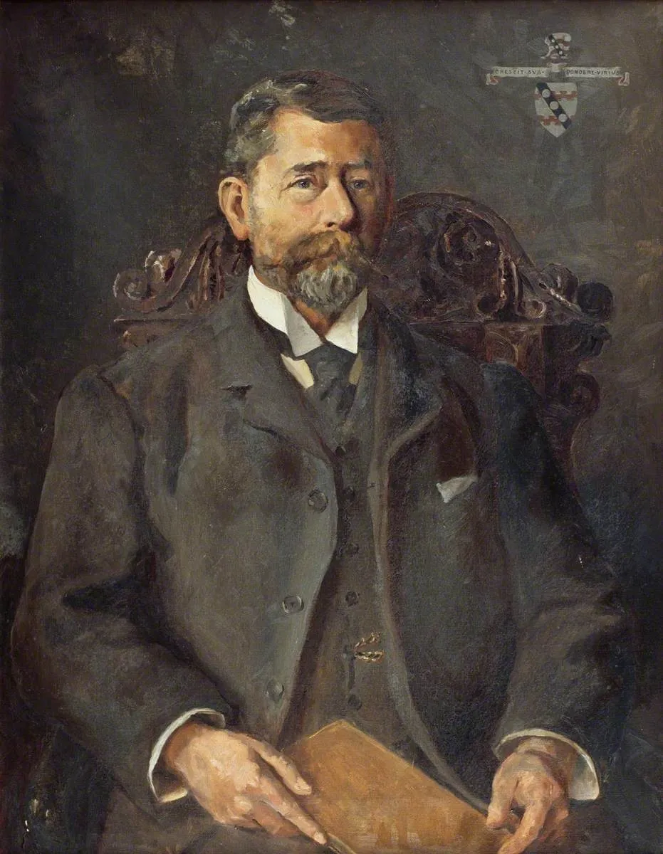 Alan Stepney Gulston (1844–1919), by Agnes Stepney Gulston, oil, 1900