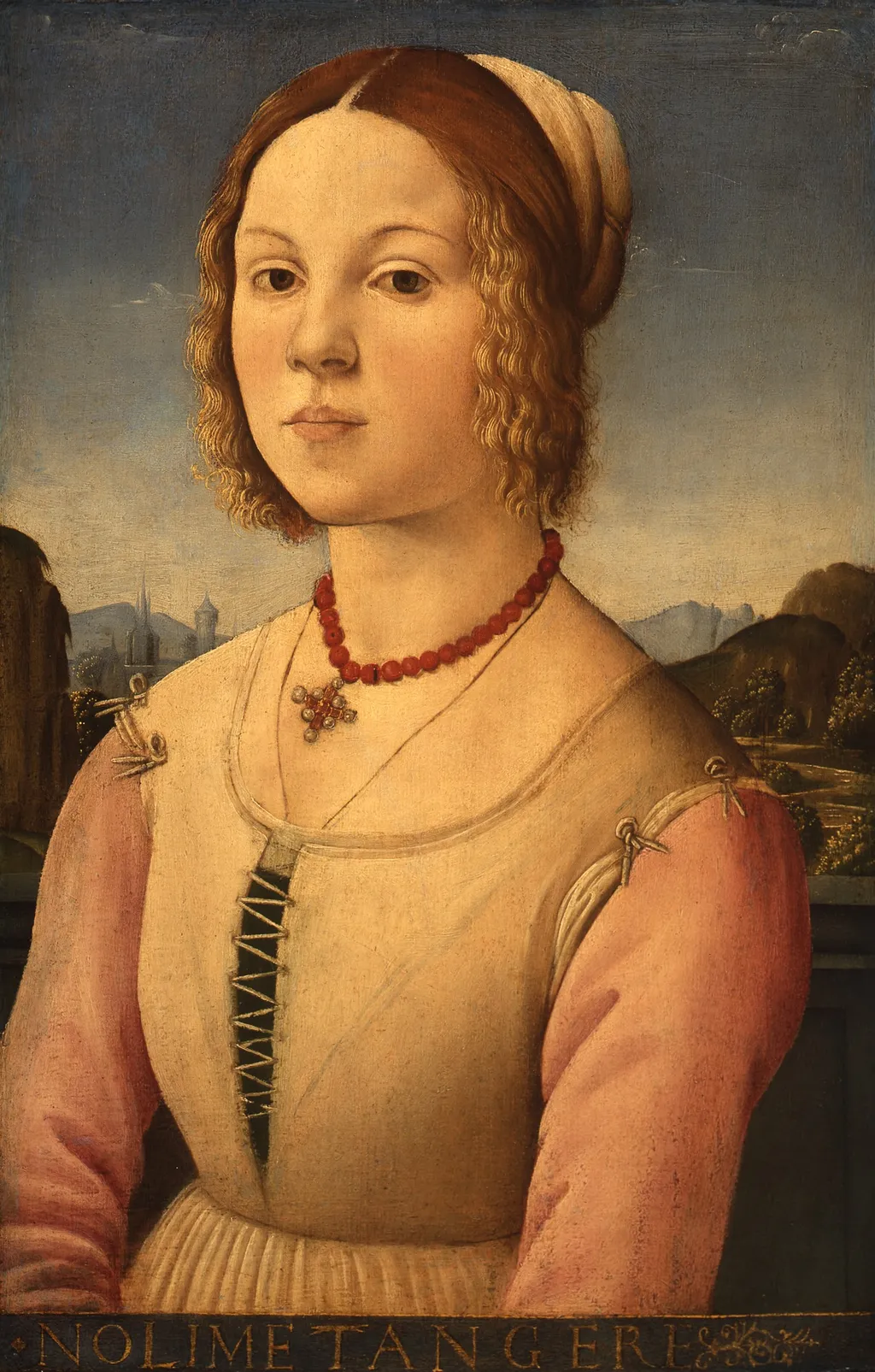 Portrait of a young woman, by Agnolo di Domenico del Mazziere, paint, 1494