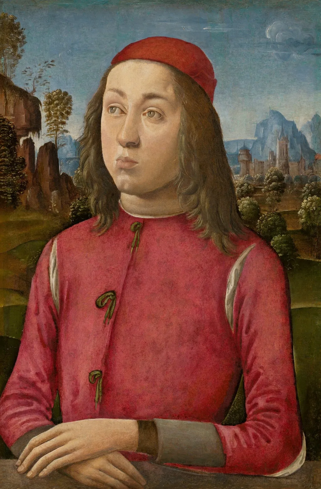 Portrait of a Youth, by Agnolo di Domenico del Mazziere, oil, 1498