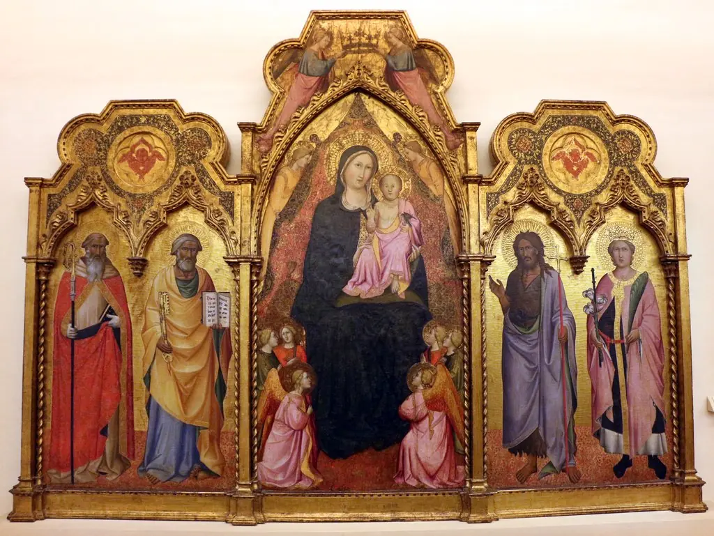 Madonna and Child with saints, by Agnolo Gaddi