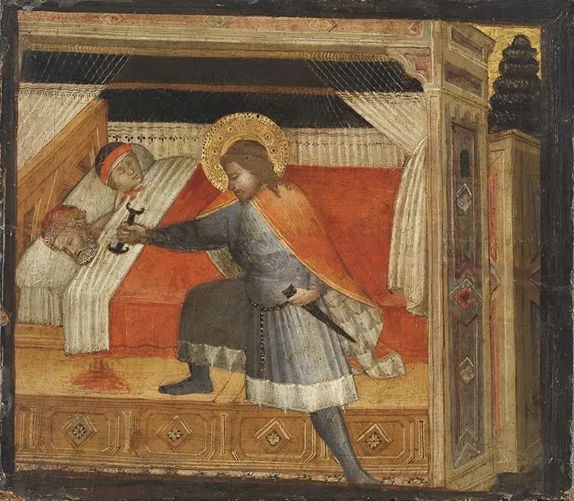Saint Julian killing his parents, by Agnolo Gaddi