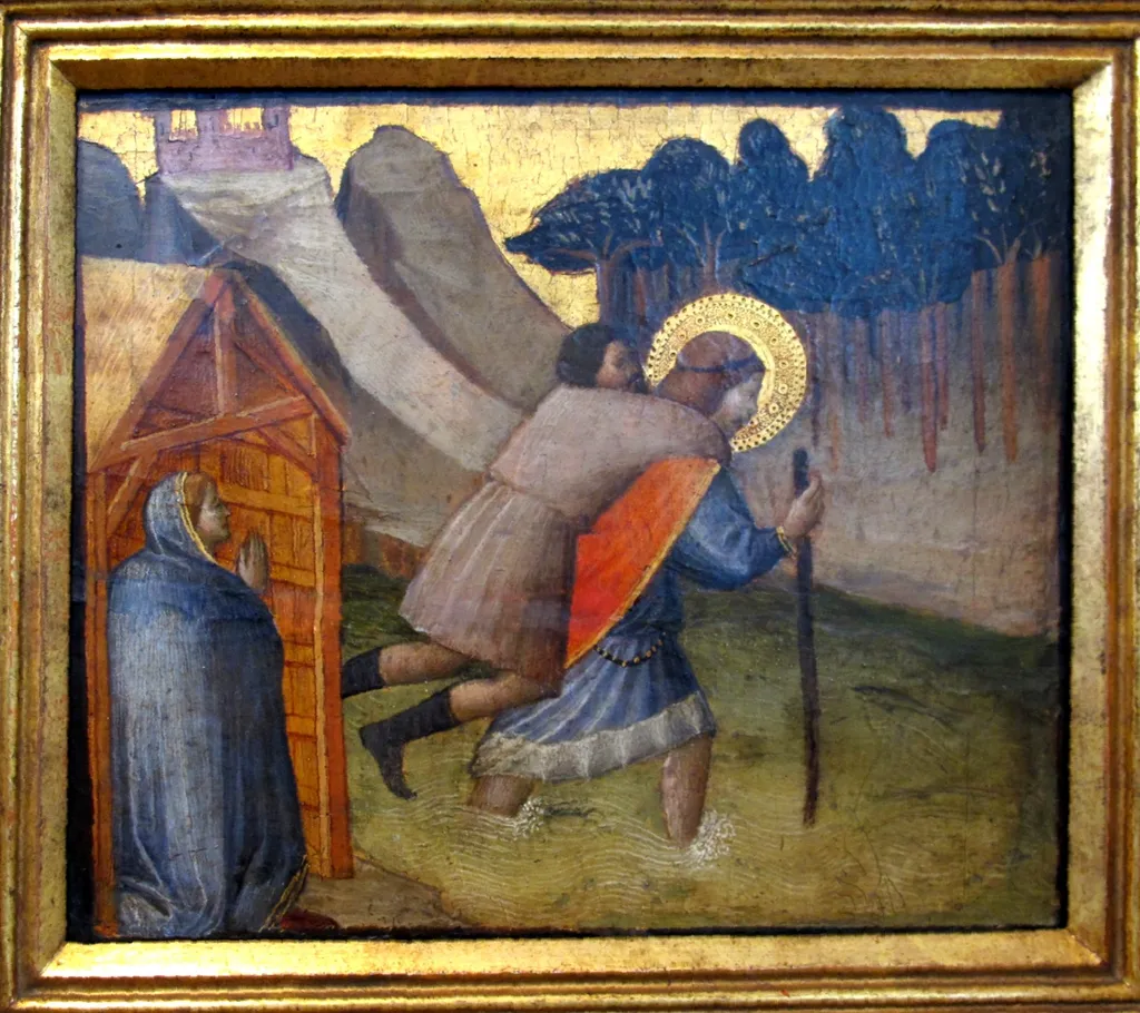 Storie di san giuliano, by Agnolo Gaddi, paint