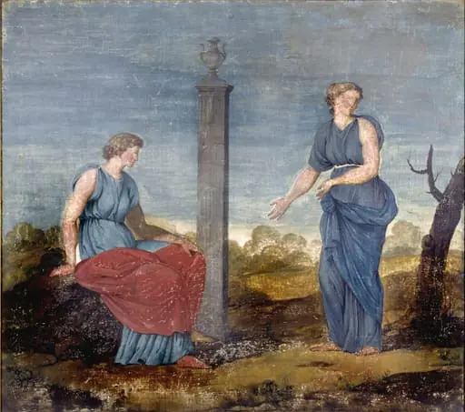 Decorative painting for the Breakfast Room at Kedleston Hall, by Agostino Brunias
