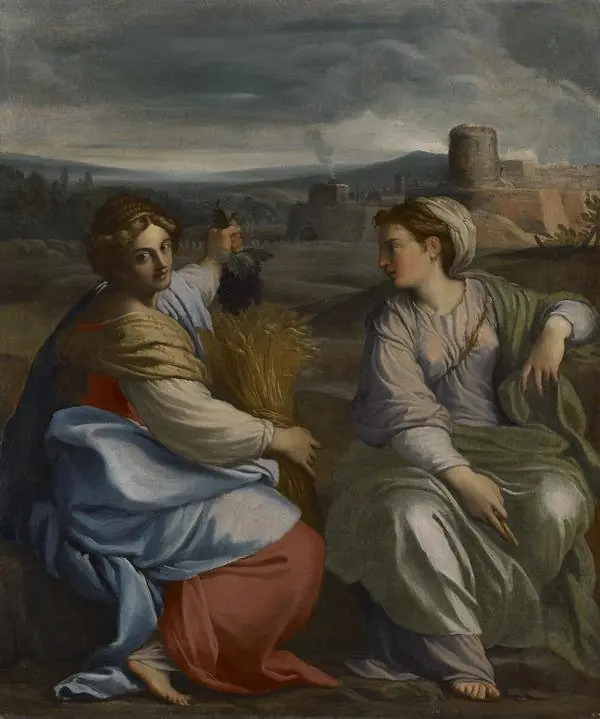 Allegory of Abundance and Peace, by Agostino Carracci