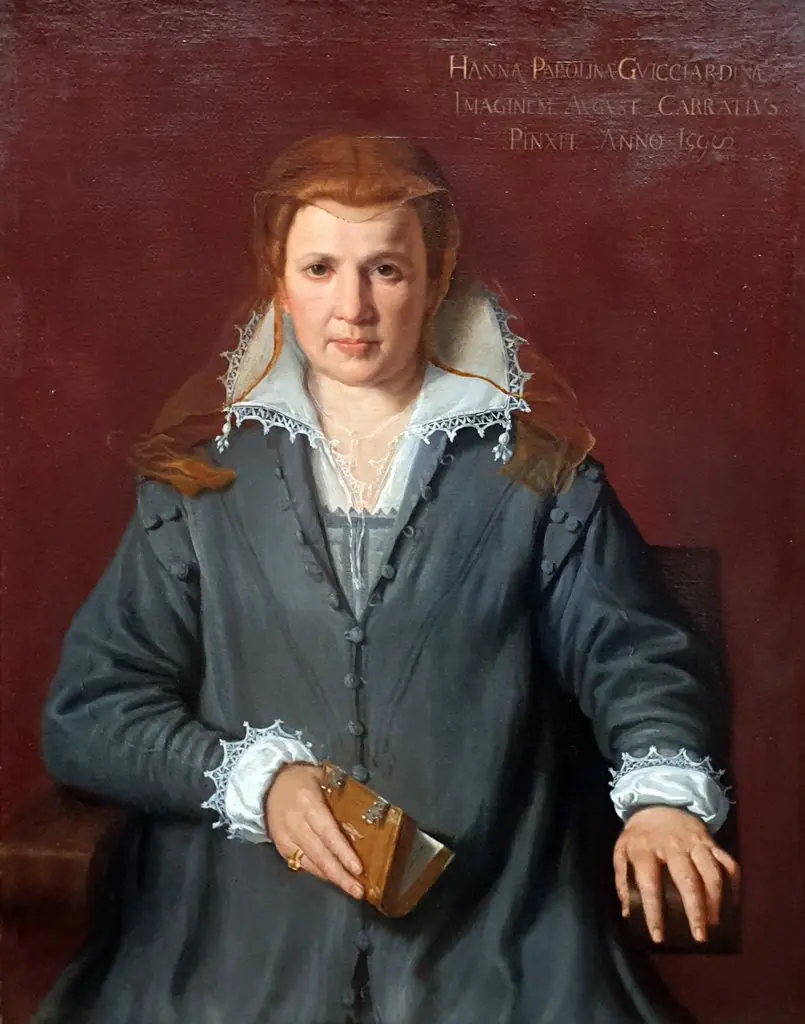 Anna Parolini Guicciardini, by Agostino Carracci