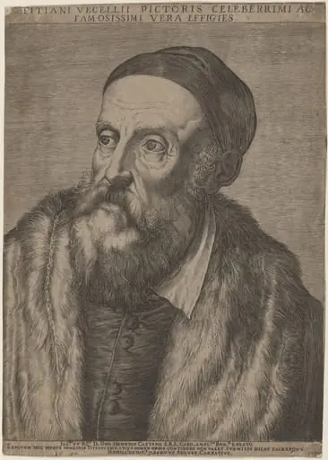 Titian, by Agostino Carracci