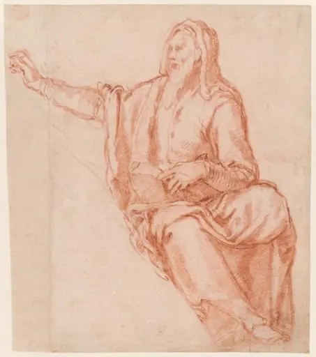 Jeremiah (Design for a Lunette), by Agostino Ciampelli