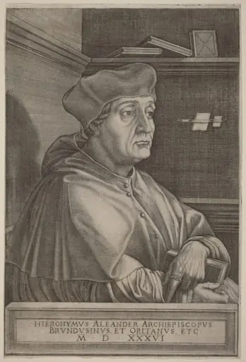 Hieronymus Alexander, Archbishop of Brindisi, by Agostino dei Musi