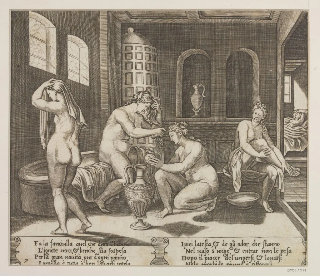 History of Cupid and Psyche, by Agostino dei Musi, 1500