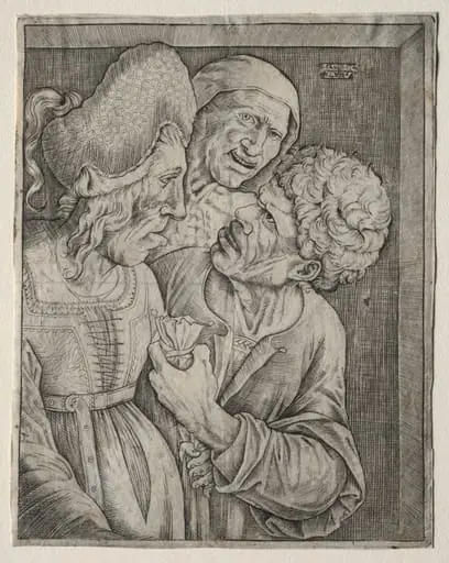 The Rich Old Woman, by Agostino dei Musi