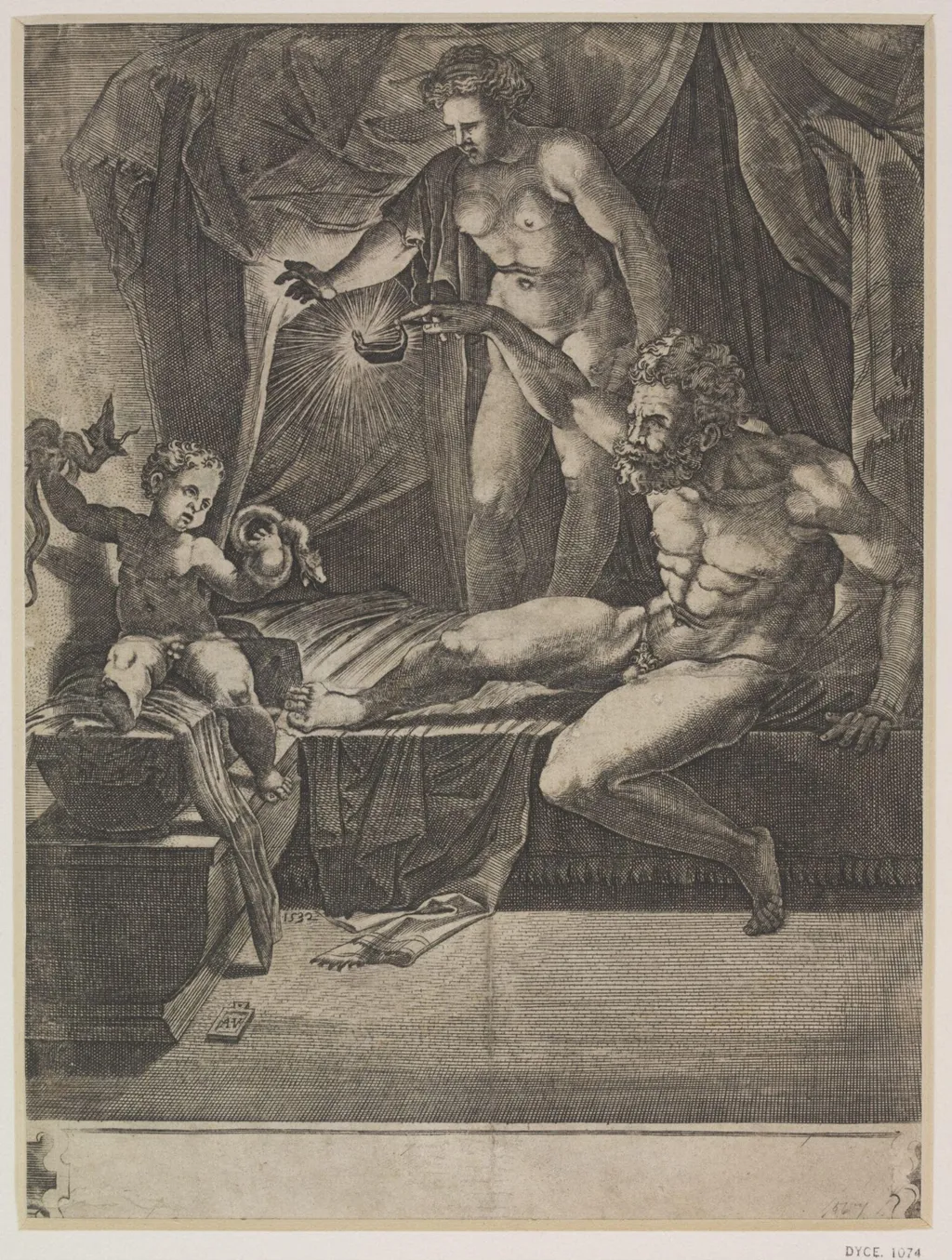 Untitled, by Agostino dei Musi, 1532