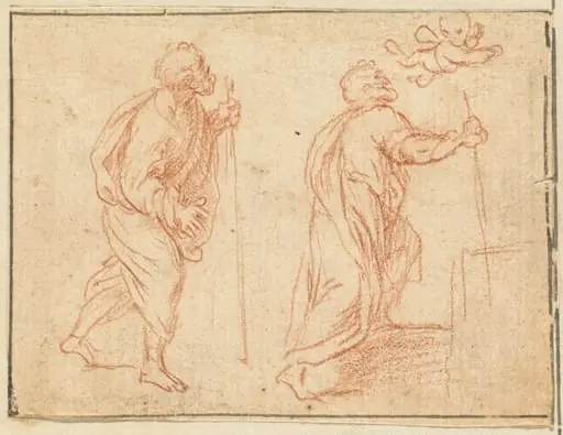 An Apostle Guided by an Angel, by Agostino Masucci