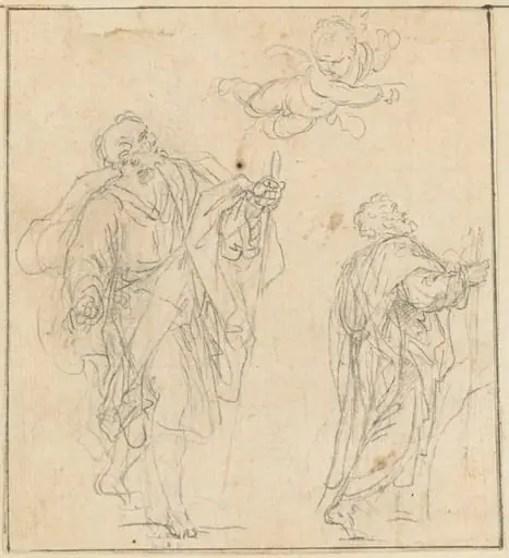 An Apostle Guided by an Angel, by Agostino Masucci