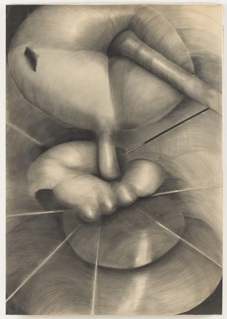 Untitled, by Agustín Fernández, graphite, 1960