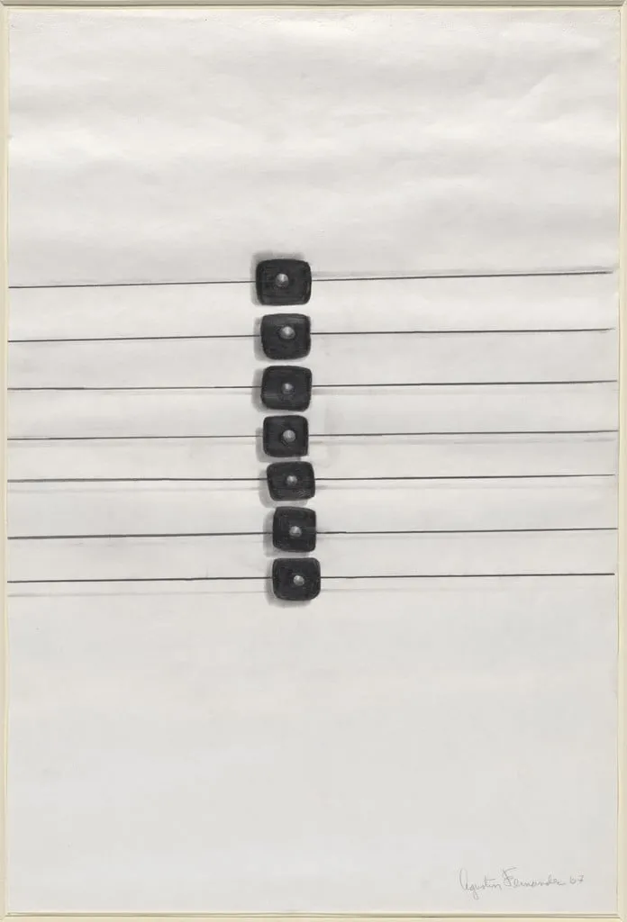 Untitled, by Agustín Fernández, graphite, 1967