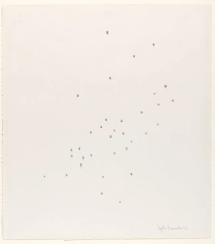 Untitled, by Agustín Fernández, graphite, 1972